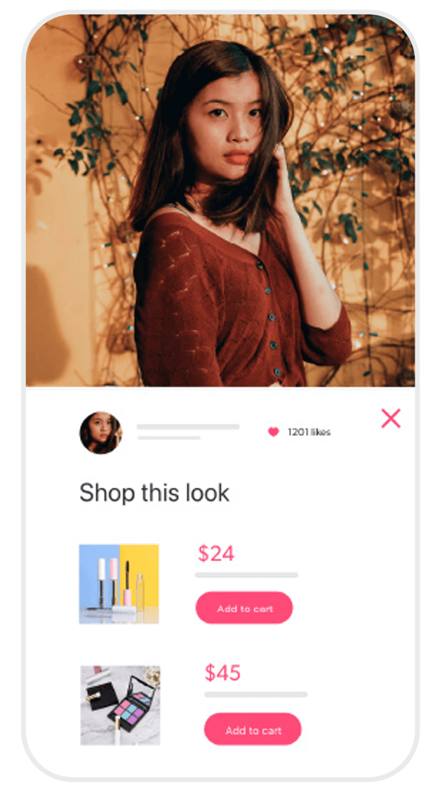 shoppable content